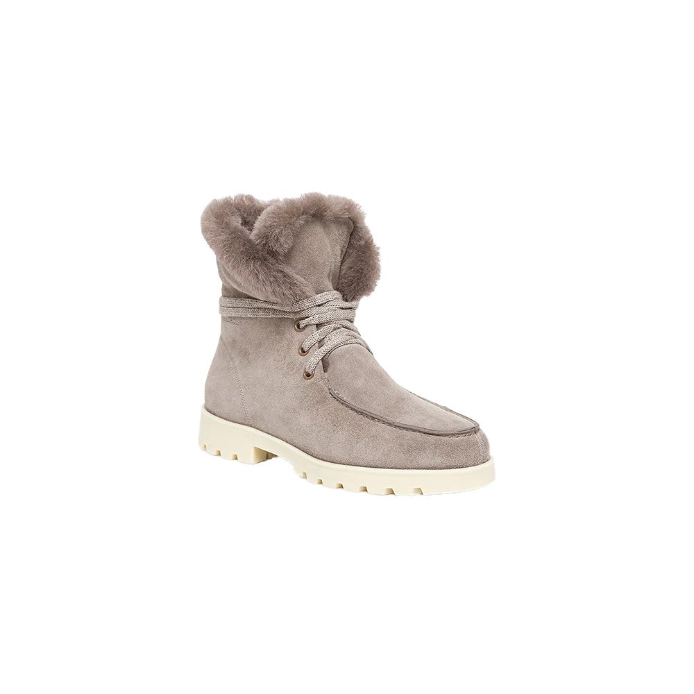 ショートブーツ・ブーティ Santoni Dove Grey Suede Ankle Boots Santoni Suede Desert Boots | Grey | FARFETCH